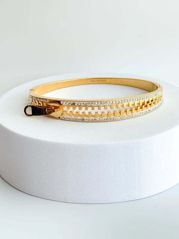 Stainless Steel Zipper Bracelet