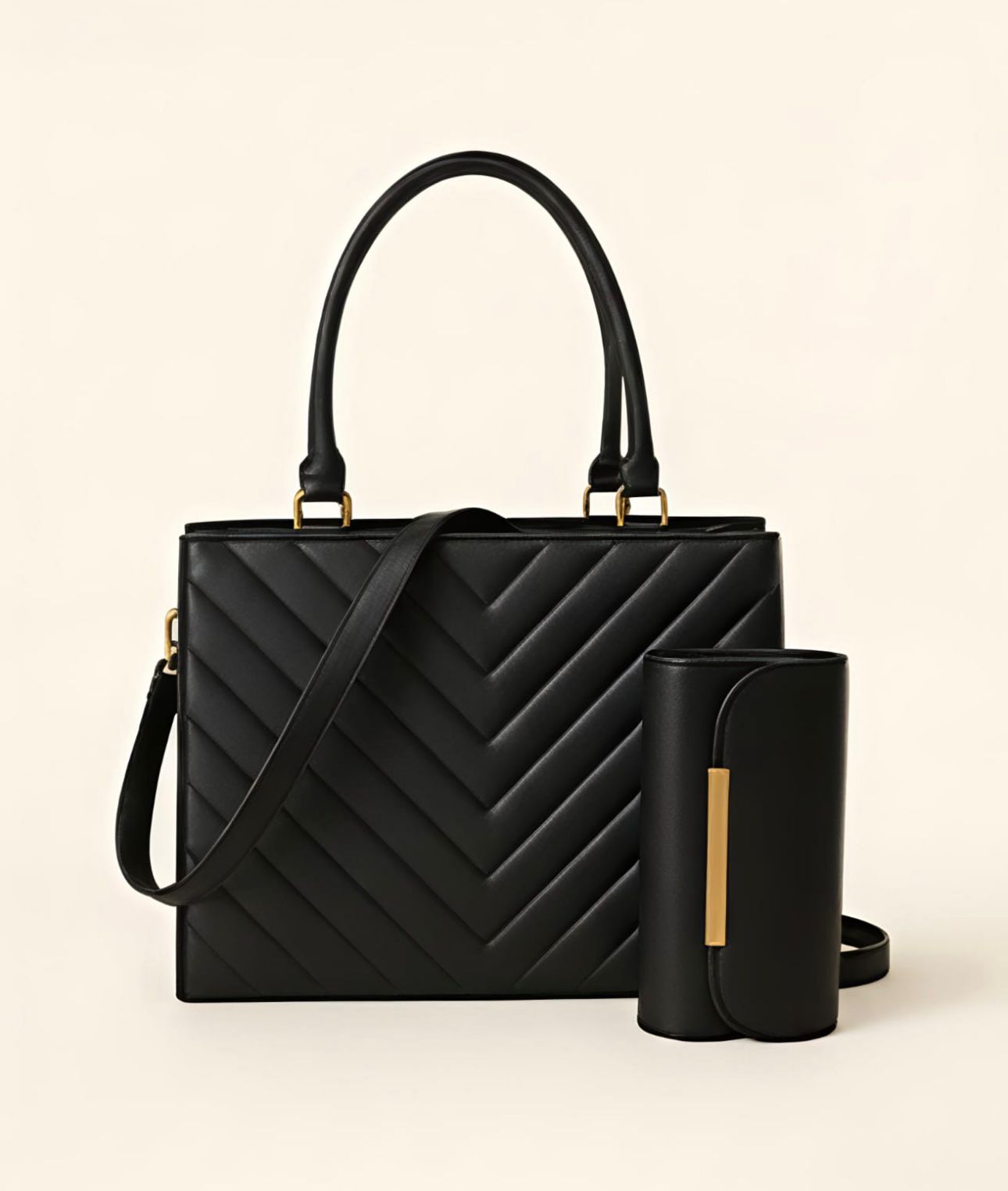 2pcs Quilted tote bag stb