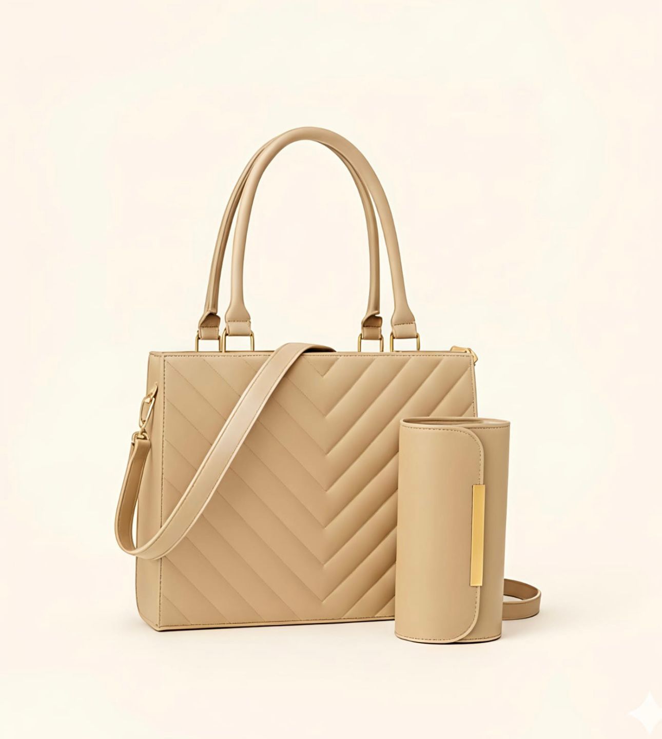 2pcs Quilted tote bag stb