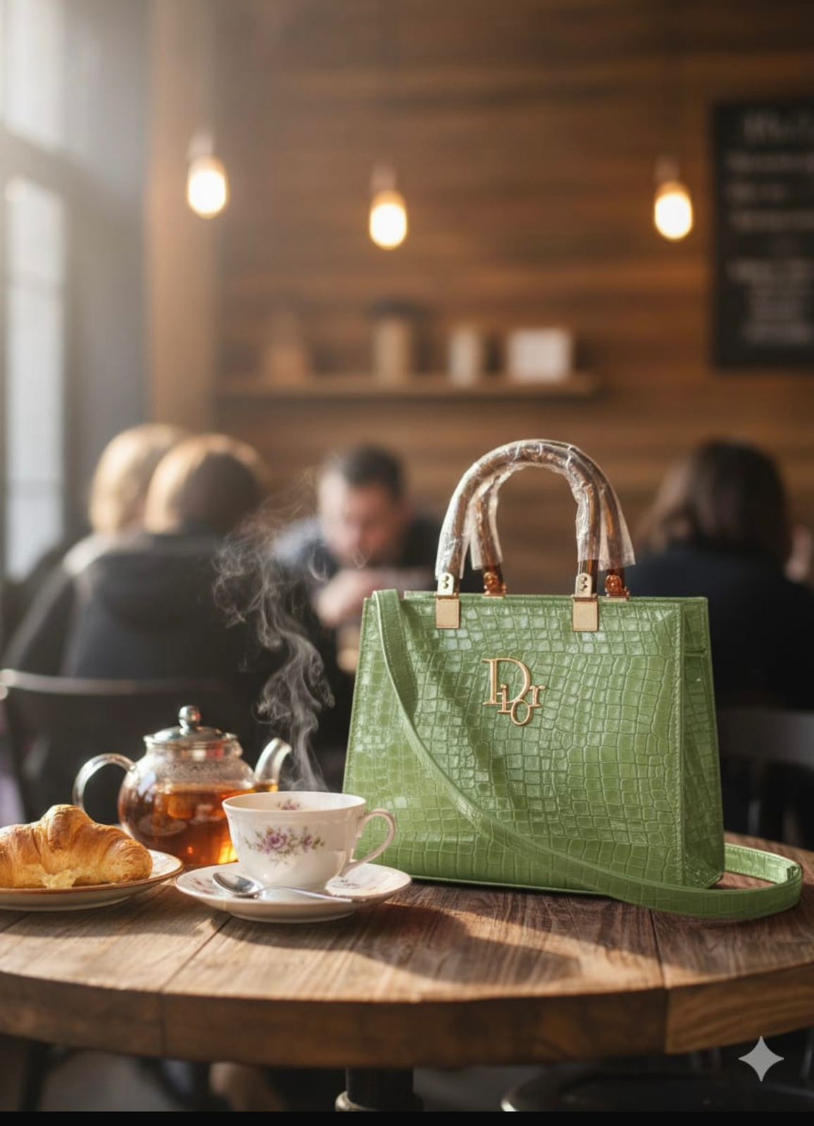 Acrylic handle bag stb