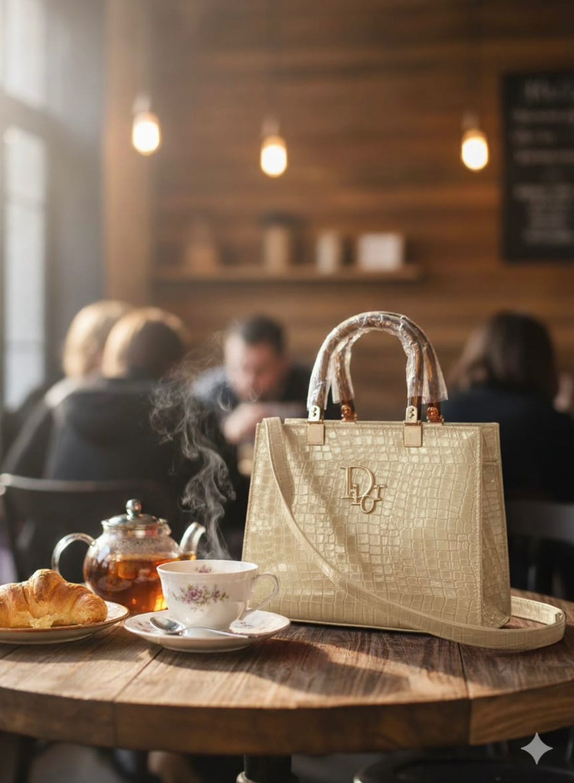 Acrylic handle bag stb