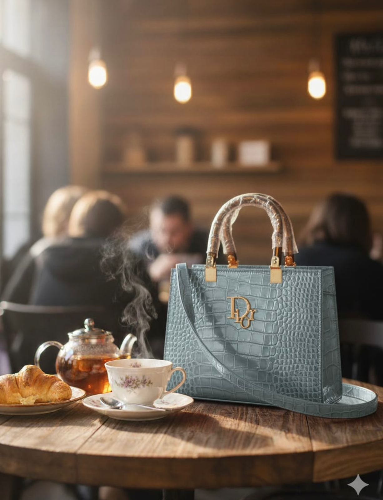 Acrylic handle bag stb