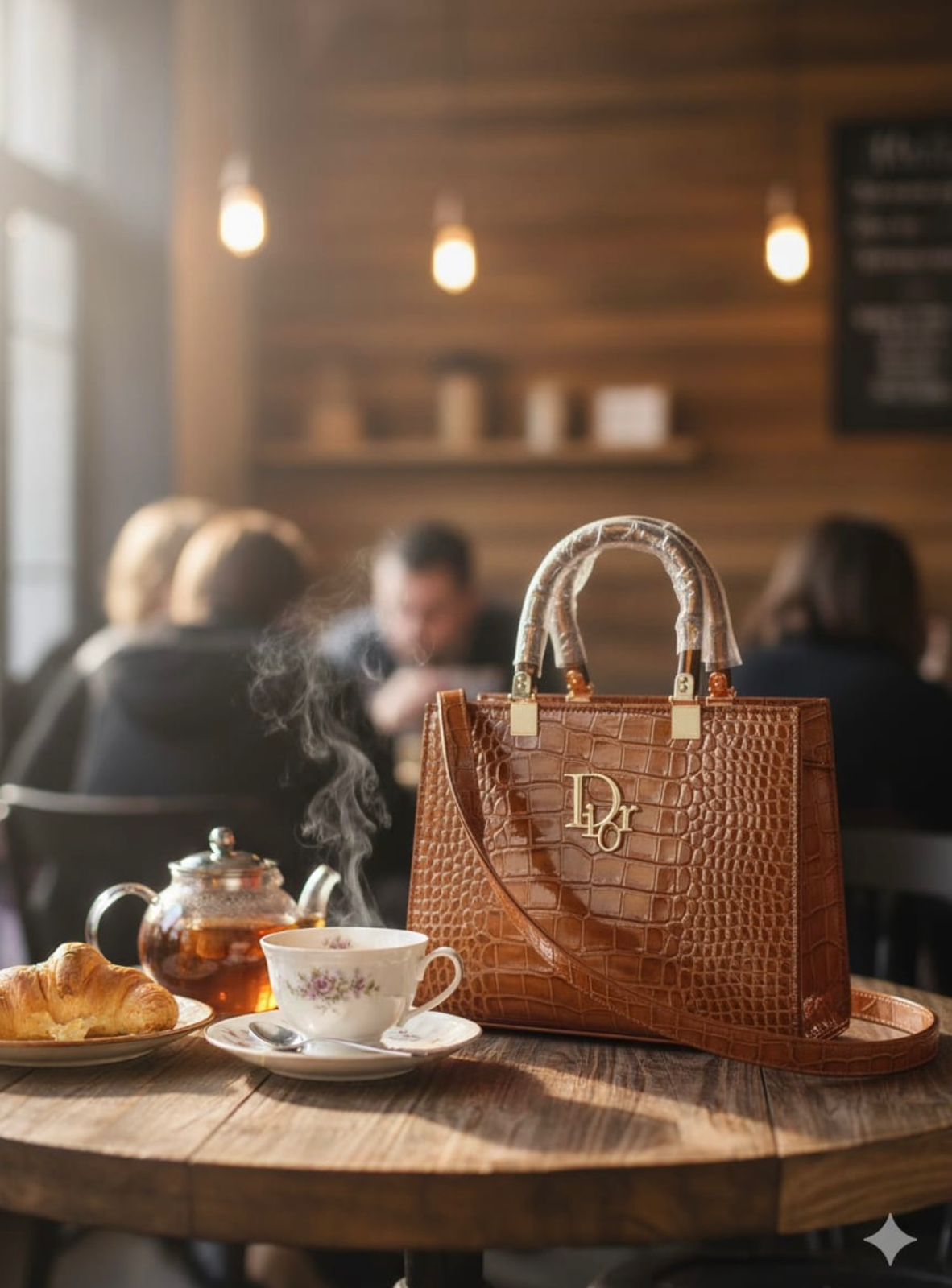 Acrylic handle bag stb