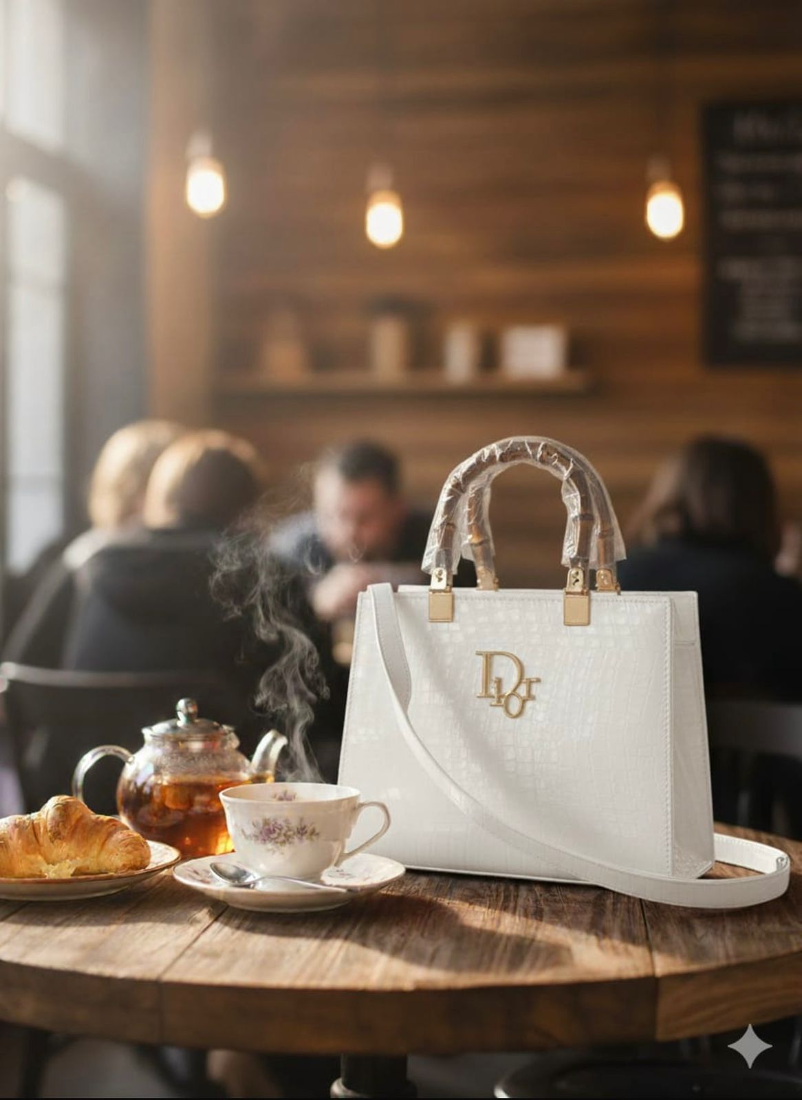 Acrylic handle bag stb