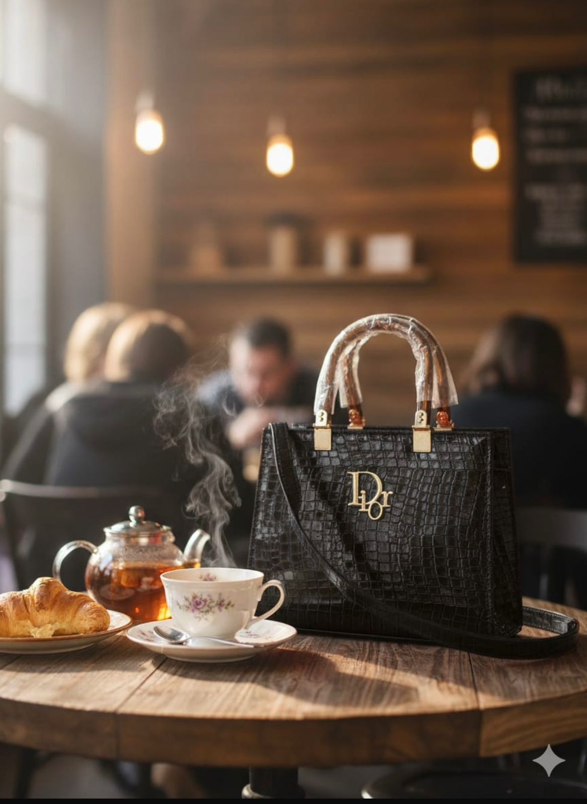 Acrylic handle bag stb