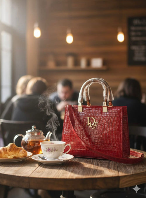 Acrylic handle bag stb