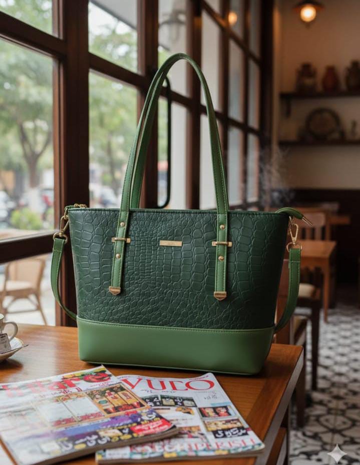 Luxury Croc Texture Handbag