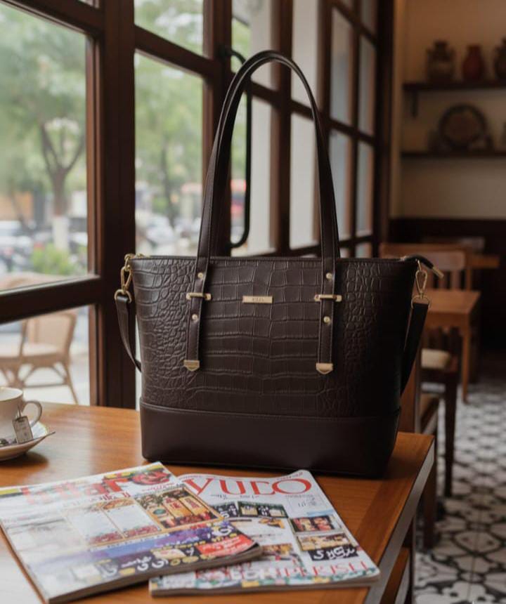 Luxury Croc Texture Handbag