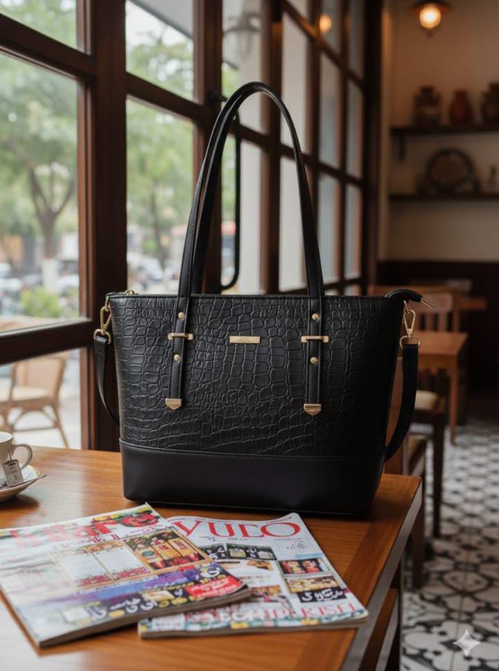 Luxury Croc Texture Handbag